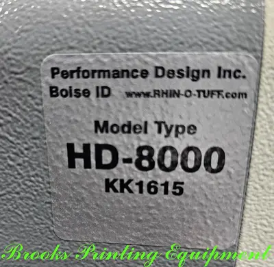 USED PERFORMANCE DESIGN HD 8000