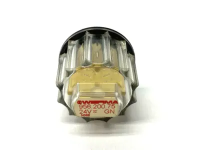 USED WERMA LED BULB GREEN 41MM HEIGHT 29MM DIAMETER 24VAC/DC