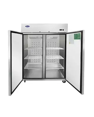 New | in-Stock Atosa New Atosa MBF8005GR Top Mount (2) Door Reach-In Refrigerator Refrigerators Illinois US | Falcon Restaurant Supply #1375450