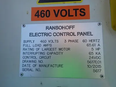 Ransohoff 210 Gal  Conveyorized Parts Washer