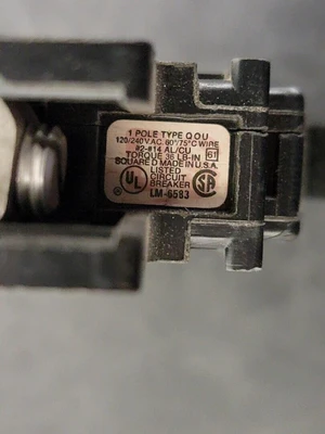 USED SQUARE D QOU130
