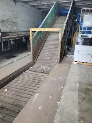 56” Wide Steel Belt Infeed Conveyor
