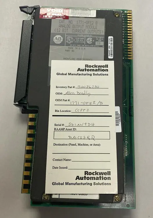 Used ALLEN-BRADLEY 1771-0FE2 Industrial Controls Ohio US | Surplus Asset Holdings #1235791
