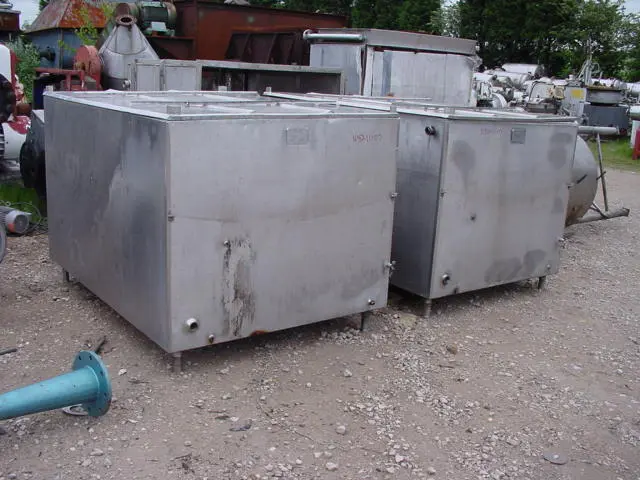 1300L S/S Rectangular Jktd Tank