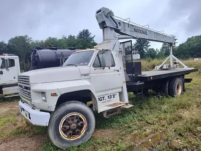 Used NATIONAL 446 FLATBED TRUCK CRANE Truck-Mounted Cranes California US | East West Machinery & Drilling #1417509