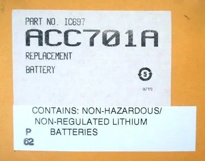 2 NEW SANYO IC697ACC701A REPLACEMENT BATTERY