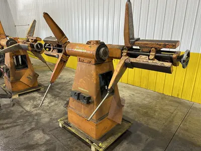 2500 LBS X 12" COOPER WEYMOUTH DOUBLE END PULL-OFF COIL REEL UNCOILER: STOCK #22619
