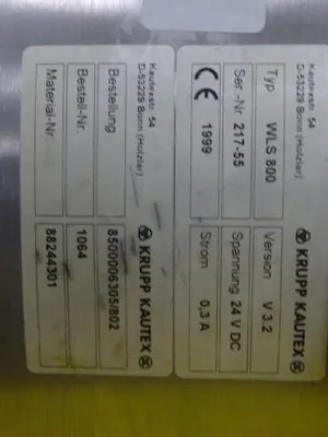 USED KRUPP KAUTEX WLS 800