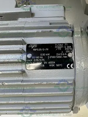 USED VACUUBRAND MBS050BP 99 DIAPHRAGM VACUUM PUMP W/ ATB RBF0.25/2-7R MOTOR