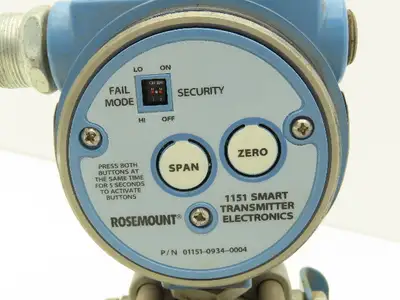 Rosemount 1151DP4S22 Electronic Pressure Transmitter 2000PSI 45VDC W/Bracket
