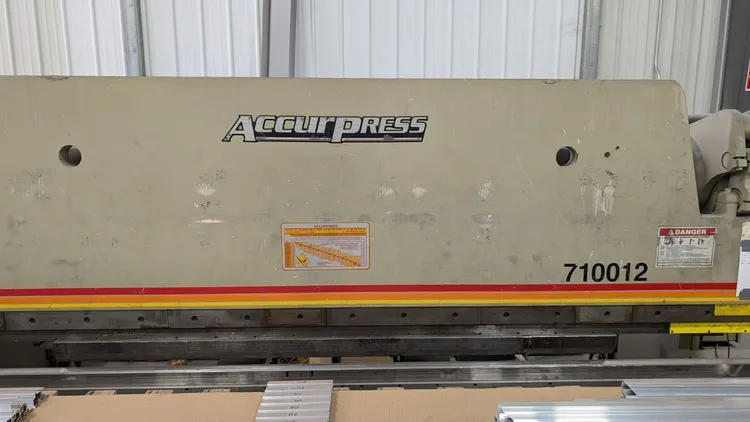 Used 1993 ACCURPRESS 710012 Press Brakes Michigan US | iGAM Industrial Marketplace 5 #177197