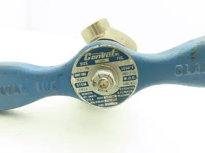 Conval Globe Valve Clampseal Angle Pattern Stop 3/4" Socket Weld 1500psi