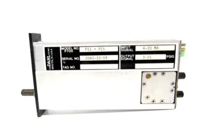USED DAHL P700 P11+P15 PNEUMATIC TRANSDUCER P700P11P15