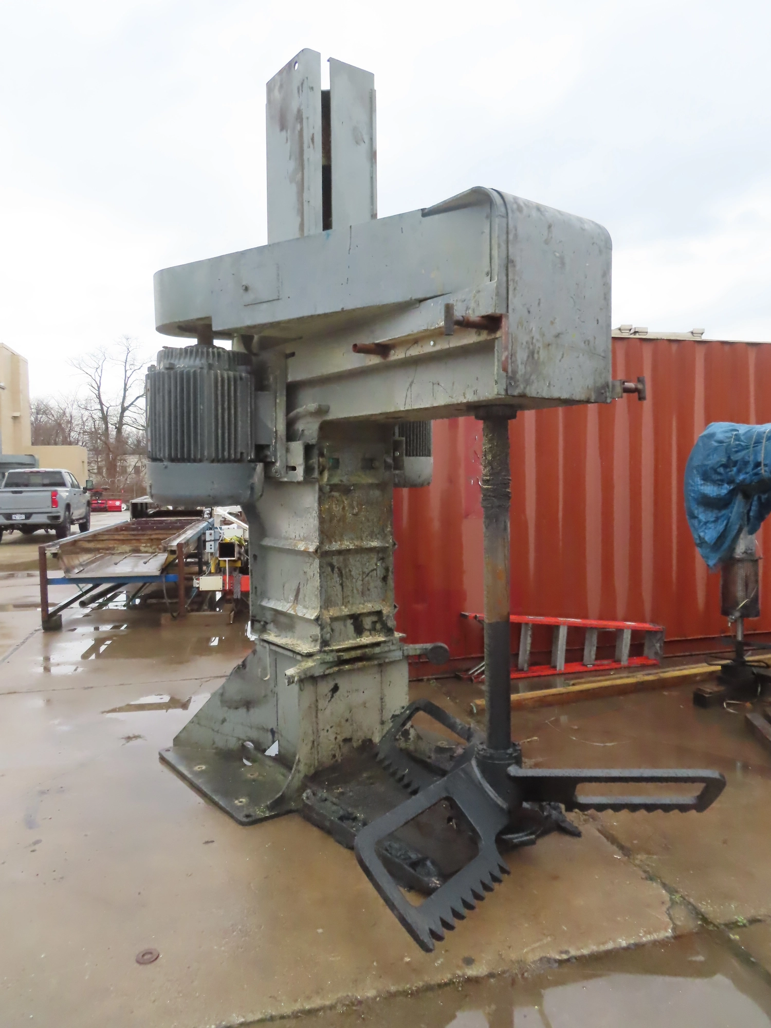 100 hp Reynolds Co-axial High Speed Disperser, 50 hp sweep blade