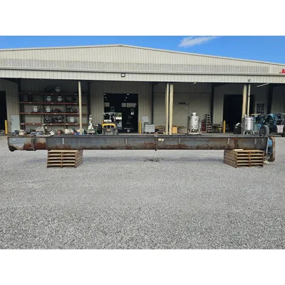 Used 5HP Carbon Steel Industrial Incline Screw Auger Conveyor - 16" Dia. X 28'L