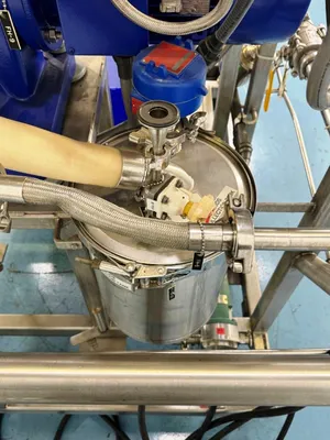 Alfa-Laval BTPX 205 SGD-34 CDP-60 clarifier centrifuge skid, 316L SS.