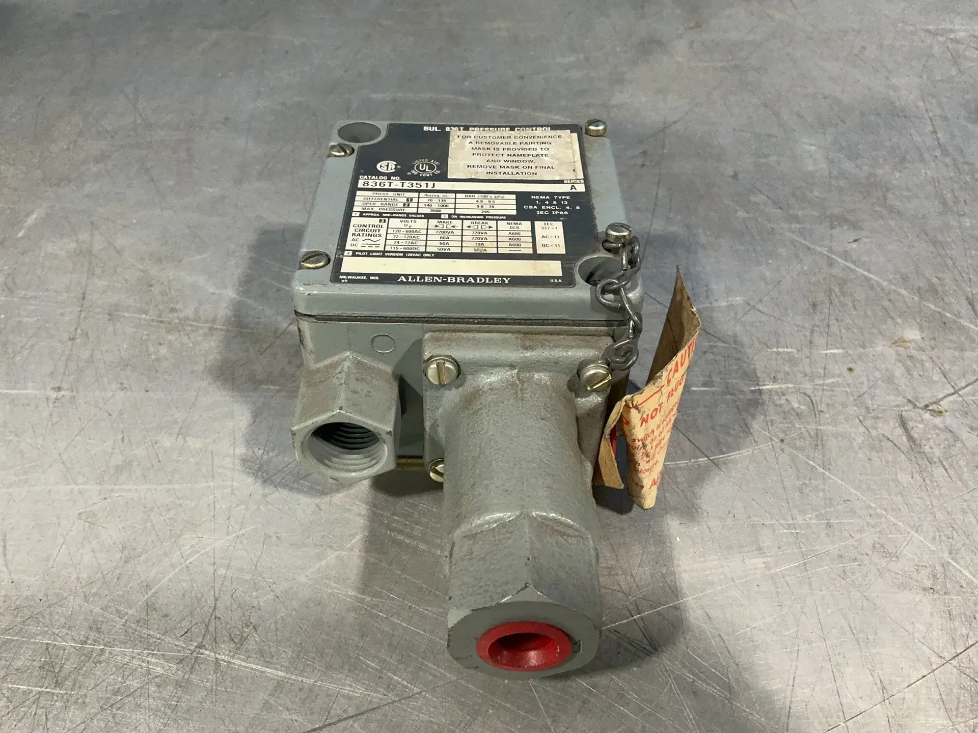 Used ALLENBRADLEY 836TT351J Pressure Switches Ohio US | HGR 24 #1507690