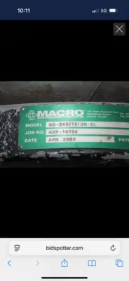 2005 MACRO ENGINEERING Air Ring - Dual Lip Air Rings, Dual Lip
SIZE 15" - 19.99""" | Mark One Machinery (3)