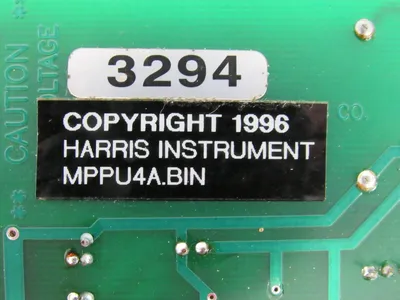 REFURBISHED HARRIS INSTRUMENTS 3900003 SCAN-A-LINE DISPLAY MPPU4A.BIN