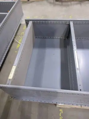 GRAY MEAL SHELVING UNITS - DOUBLE WIDE AND SINGLE WIDE