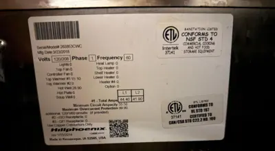 USED Hill Phoenix HWBI-5