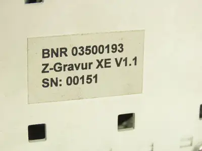 Intermas BNR 03500193 CPU Slot Rack Chassis Gravure Cylinder HELL Engraving