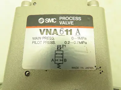 SMC VNA611A-40AN-3TZ Pneumatic Process Valve 1-1/2" 120V Solenoid