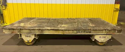 30,000 LB X 144" X  72" HEAVY DUTY TRANSFER CART: STOCK #18551