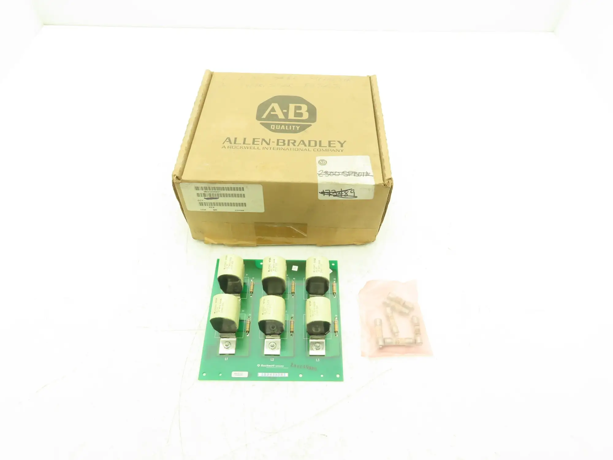 Allen Bradley 173285 REV 01 Capacitor Board Assembly 2000VDC A-173286-01 PCB