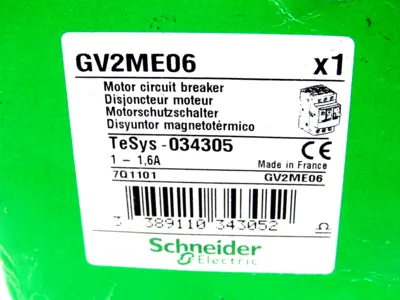 NEW SEALED SCHNEIDER ELECTRIC GV2ME06 CIRCUIT BREAKER