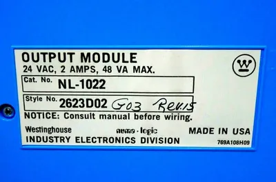 NEW WESTINGHOUSE NL-1022 OUTPUT MODULE 2623D02 NL1022