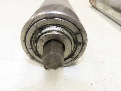 Hytrol 2-5/8" Snub Idler Roller 18" Hytrol Conveyor 15"BF 11/16" Hex Lot of 2