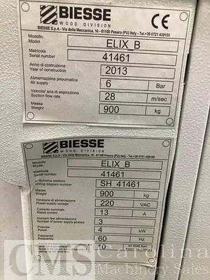 USED 2013 BIESSE ELIX B BORING MACHINE