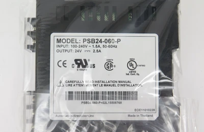 New | in-Stock AutomationDirect PSB24-060-P Power Supplies California US | ANACAPA EQUIPMENT BROKERS, INC #1183764