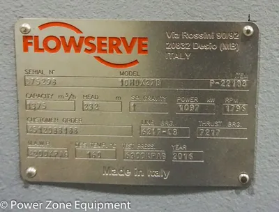 NEW FLOWSERVE 10HDX27B