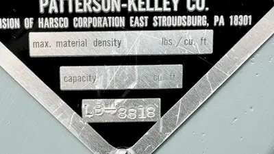 USED PATTERSON-KELLEY 8 QUART TABLEP-TOP LAB V-BLENDER