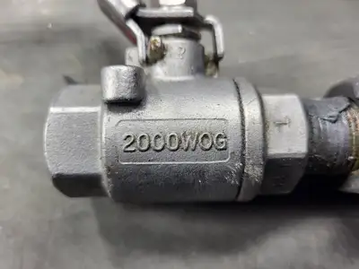 Plug Grout with 1/2" 2000WOG Stainless Steel Ball Valve