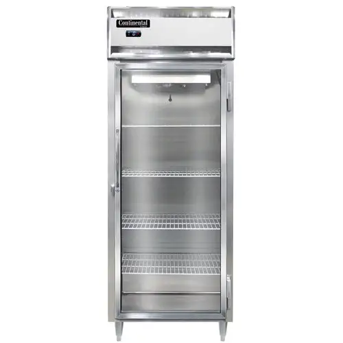 Continental D1FENSSGD 28 1/2" Designer Line One Section Reach In Freezer, (1) Right Hinge Glass Door, 115v