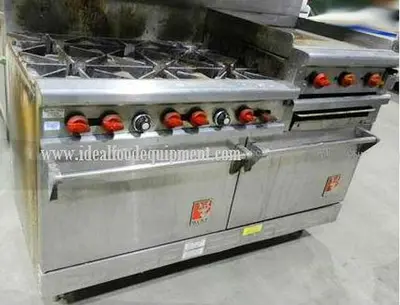 Wolf combo Gas range - 2 ovens - 6 burners - 24" flat top grill with broiler