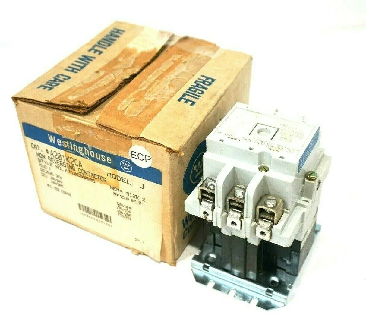 NEW WESTINGHOUSE A201K2CA CONTACTOR MODEL J