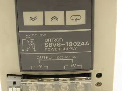 Omron S8VS-18024A Switch Mode Power Supply In 100-240VAC Out 24VDC 7.5A Lot of 2