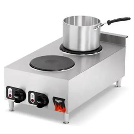 2 BURNER ELECTRIC HOT PLATE - SOLID  TOP - 220 VOLT