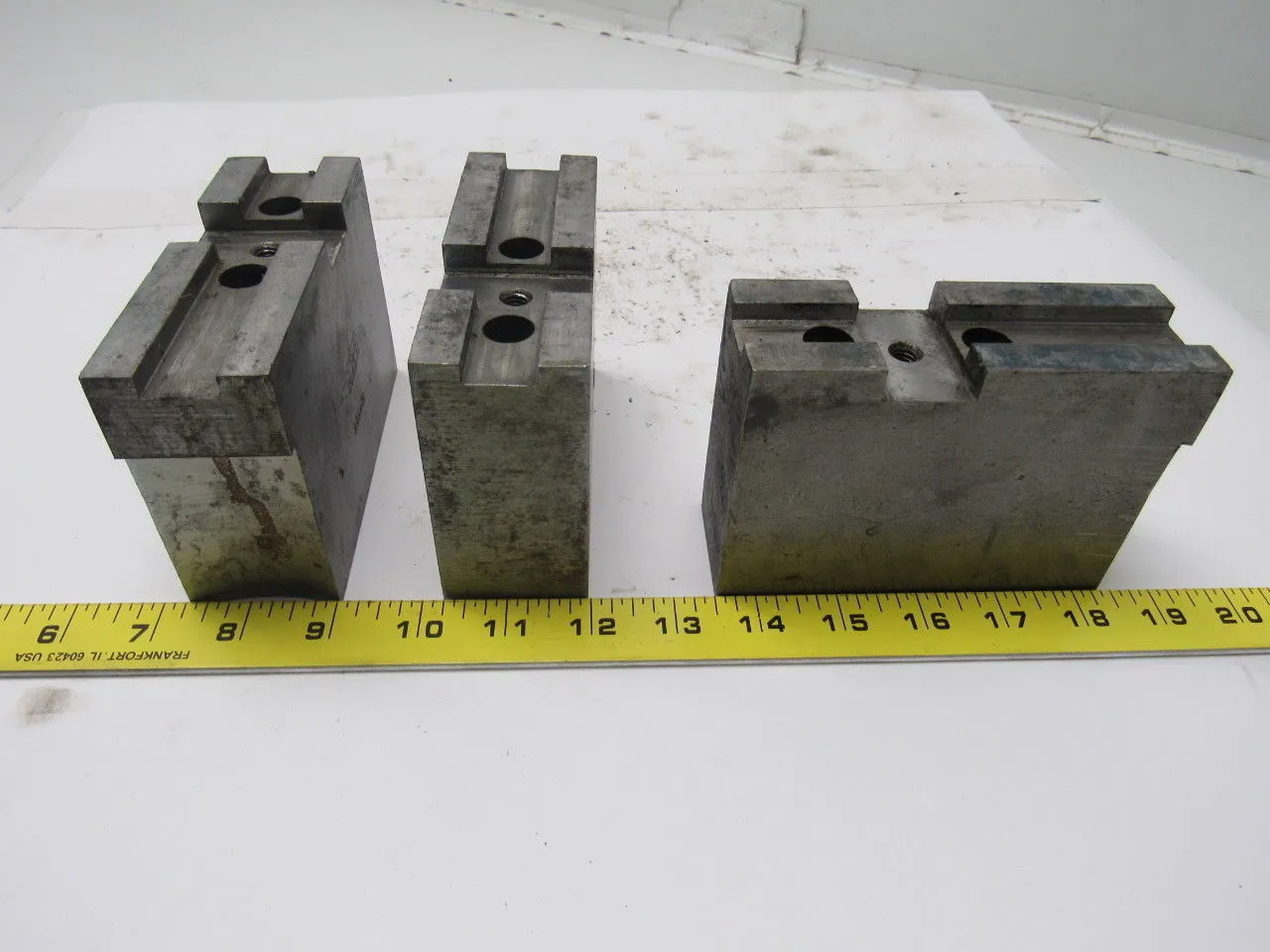 Daco 12KSEH Lathe Chuck Top Jaws 5" X 3-1/2" X 1-3/4" Lot Of 3