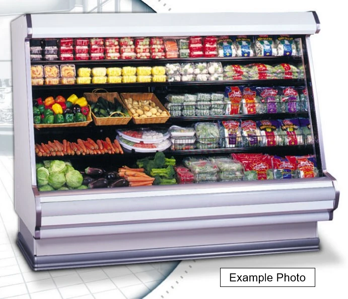 84-0008 Hussmann 8’ P4 Remanufactured Multi Deck Produce Case