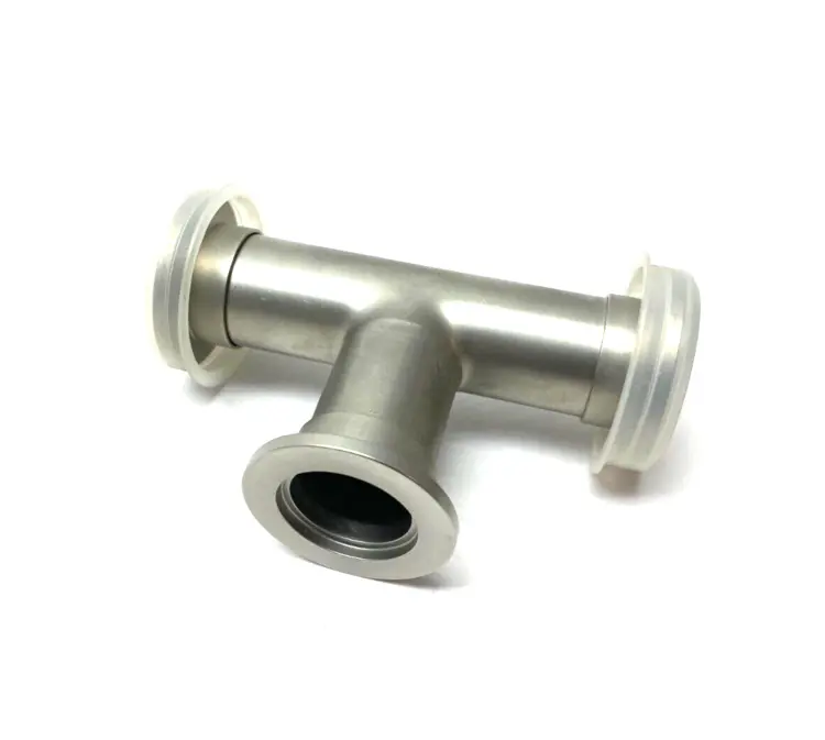 Used AGILENT STAINLESS STEEL TEE FITTING 2.04" CLEARANCE NW25 Valves/Fittings | Maverick Industrial Sales #1114034