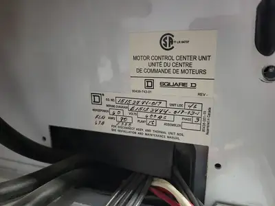 USED SQUARE D MODEL 6