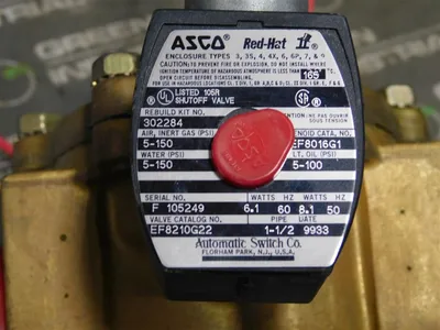 ASCO EF8210G22 Red Hat Solenoid Valve New