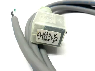 None | Canfield Connector Valve Plug Cordset 6' Length 3-Wire 48-120VDC/100-240VAC - New Other