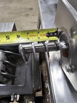 Used Fitzpatrick Hammer Mill, Swinging Hammers, With Screw Feeder