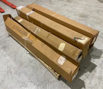 USED BOSCH REXROTH SLOT PROFILE L=2000 GRAY, BLACK LOT OF APPROX. 1200